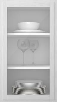 Oak door, Format, TP68LA, White (clear glass)