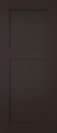 Oak door, M-Concept, WS21KPO, Dark chocolate