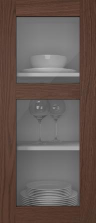 Oak door, M-Concept, WS21KPOLA2, Pecan (clear glass)