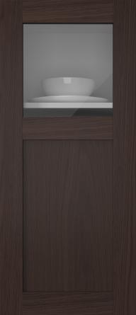 Oak door, M-Concept, WS21KPOLA, Chestnut (clear glass)