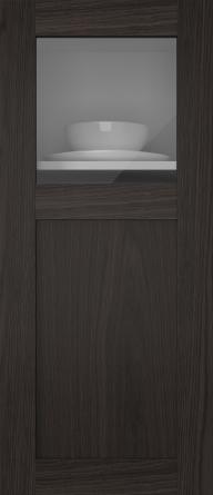 Oak door, M-Concept, WS21KPOLA, Espresso (clear glass)
