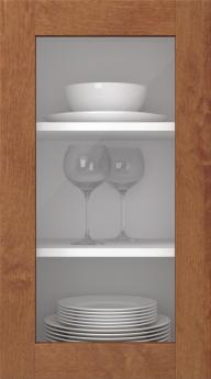 Birch door, M-Concept, WS21LA, French walnut (clear glass)
