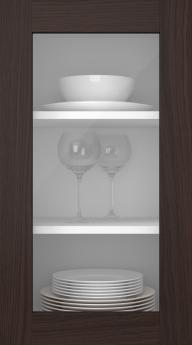 Oak door, M-Concept, WS21LA, Chestnut (clear glass)