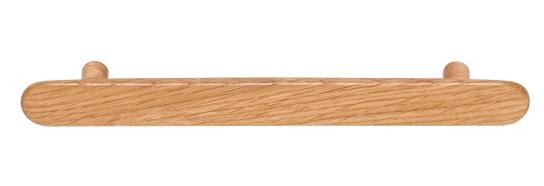 Handle Brutus 160 mm, lacquered oak