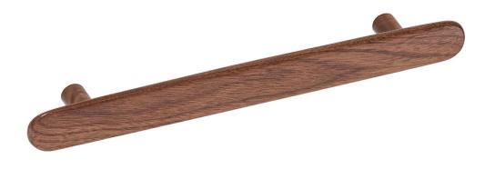 Handle Brutus 160 mm, lacquered walnut image 2