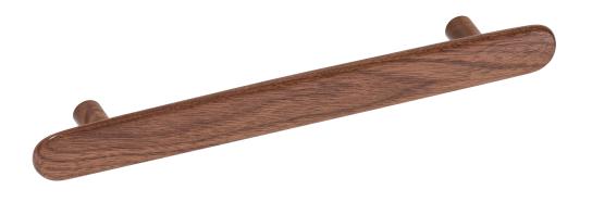 Handle Brutus 160 mm, lacquered walnut image 2