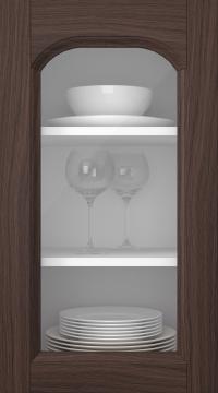 Oak door, Nostalgia, HP54LA, Pecan (clear glass)