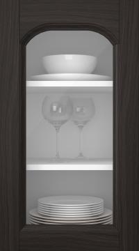 Oak door, Nostalgia, HP54LA, Espresso (clear glass)