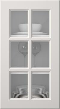 Painted door, Pigment, PM40RU, Arctic White (clear class)