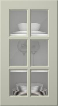 Painted door, Pigment, PM40RU, Sage (clear glass)