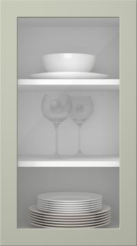 Painted door, Petite, PM60LA, Sage (clear glass)