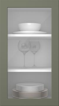 Painted door, Petite, PM60LA, Rosemary (clear glass)