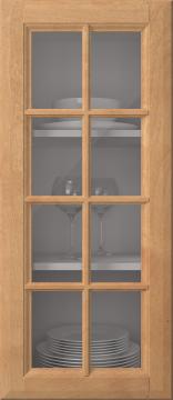 Birch door, Softline, PP23RUK, Hazel (clear glass)
