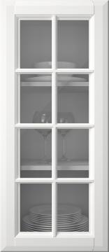 Birch door, Softline, PP23RUK, White (clear glass)