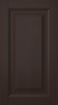 Oak door, Natural, PP54, Dark brown