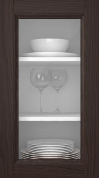 Oak door, Natural, PP54LA, Chestnut (clear glass)