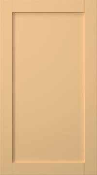 Birch door, Frame, PP60, Mustard