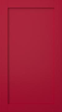 Birch door, Frame, PP60, Cranberry
