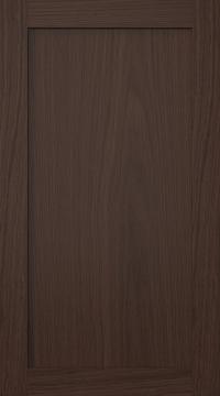 Oak door, Frame, PP60, Dark brown