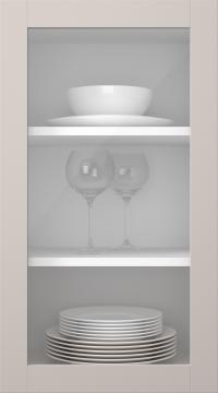 Birch door, Frame, PP60LA, Lily (clear glass)