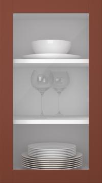 Birch door, Frame, PP60LA, Umbra (clear glass)
