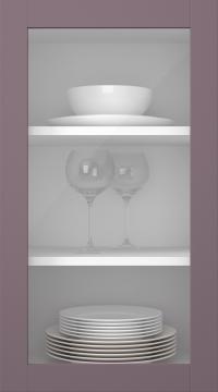 Birch door, Frame, PP60LA, Lavender (clear glass)