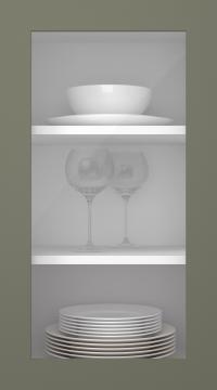 Painted door, Preesens, TM10LA, Rosemary (clear glass)