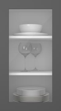 Painted door, Style, TM40LA, Graphite Grey (clear glass)