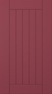 Painted door, Stripe, TMU11, Cranberry