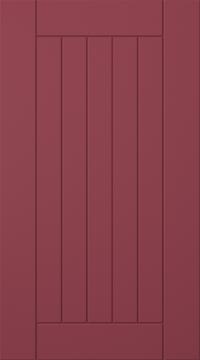 Painted door, Stripe, TMU11, Cranberry