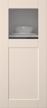 Painted door, Simple, TMU13KPOLA, Vanilla Cream (clear glass)