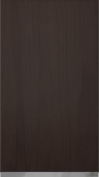 Oak door M-Classic TP43P4A, Dark brown (ph50 MetalGrey handle)