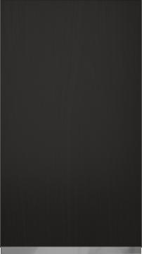Oak door M-Classic TP43P4A, Black (ph50 MetalGrey handle)