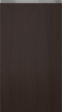Oak door M-Classic TP43P4Y, Dark brown (ph50 MetalGrey handle)