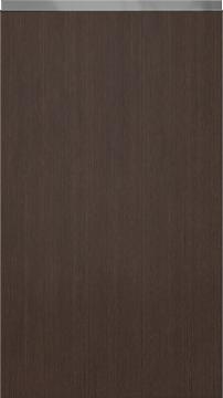 Special veneer door M-Classic TP43P4Y, Dark brown (ph50 MetalGrey handle)