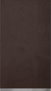 Birch door Classic TP47P4A, Dark brown (ph50 MetalGrey handle)