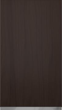 Oak door Classic TP47P4A, Dark brown (ph50 MetalGrey handle)