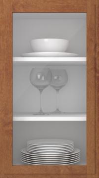 Birch door, Format, TP68LA, French walnut (clear glass)