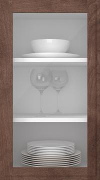 Birch door, Format, TP68LA, Pecan (clear glass)