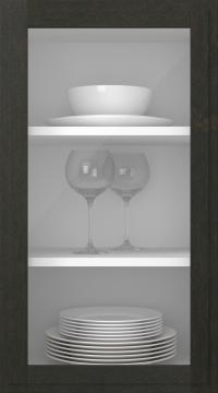 Birch door, Format, TP68LA, Dark chocolate (clear glass)