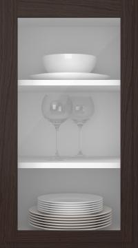 Birch door, Format, TP68LA, Chestnut (clear glass)