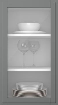Birch door, Format, TP68LA, Rock (clear glass)