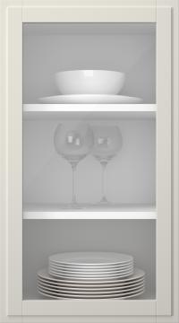 Birch door, Format, TP68LA, Chalk (clear glass)