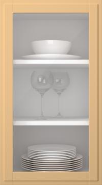 Birch door, Format, TP68LA, Mustard (clear glass)