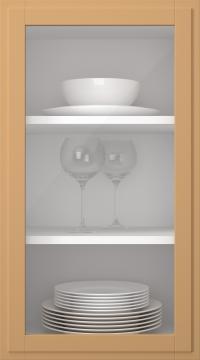 Birch door, Format, TP68LA, Ginger (clear glass)