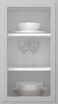 Birch door, Format, TP68LA, Light Grey (clear glass)