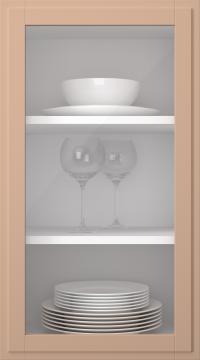 Birch door, Format, TP68LA, Almond (clear glass)