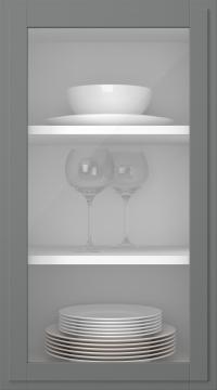 Birch door, Format, TP68LA, Dust Grey (clear glass)