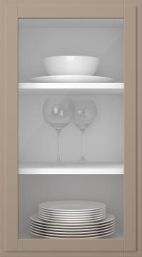 Birch door, Format, TP68LA, Cookie (clear glass)