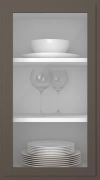 Birch door, Format, TP68LA, Cacao (clear glass)